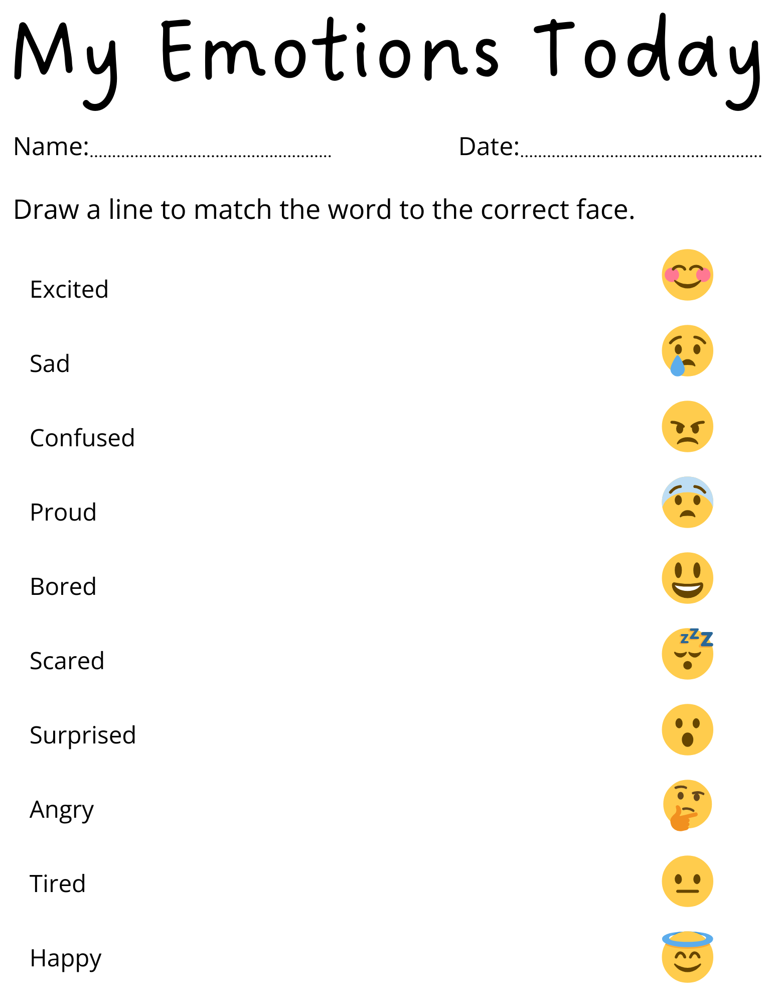 Printable Preschool Feelings And Emotions Worksheets For Preschoolers Made By Teachers Printable Preschool Feelings And Emotions Worksheets For Preschoolers Made By Teachers