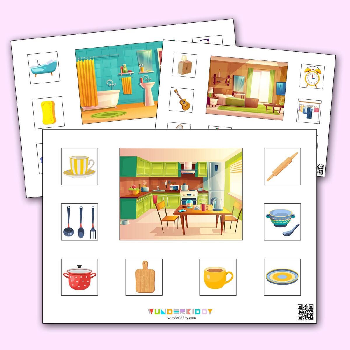 Printable Sorting Mats For Kids House Cleaning
