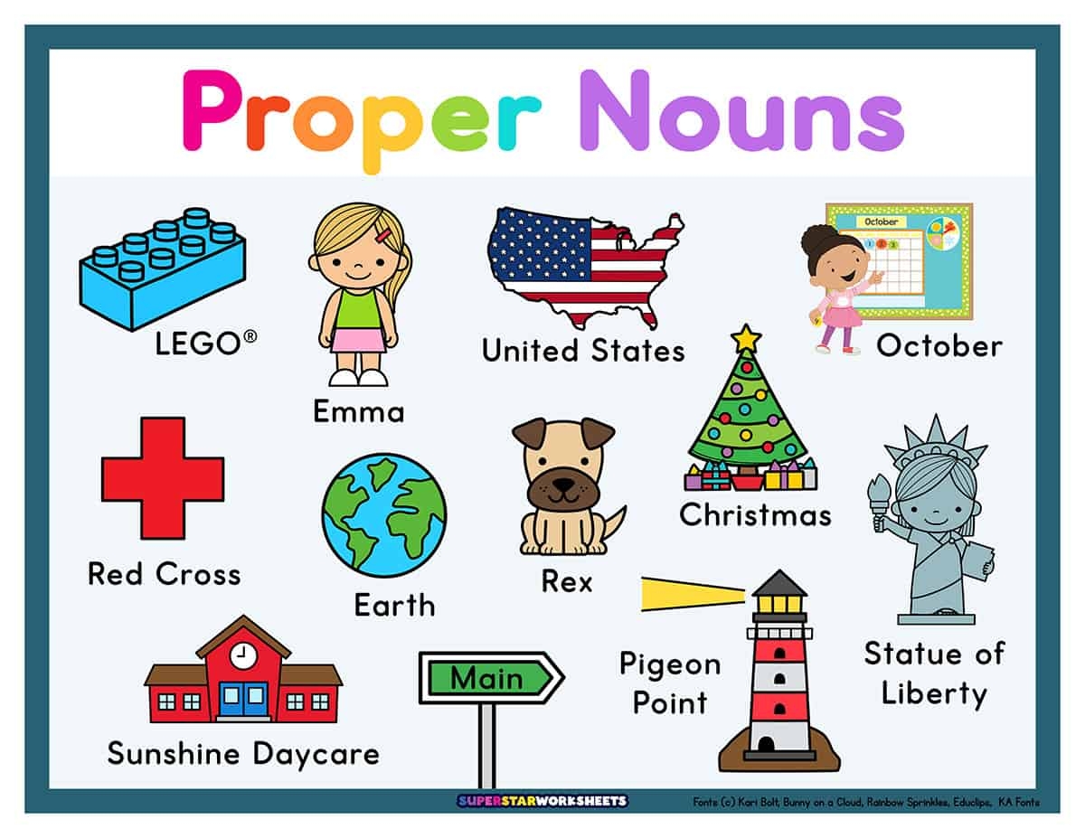 Proper Noun Worksheets Superstar Worksheets Proper Noun Worksheets Superstar Worksheets
