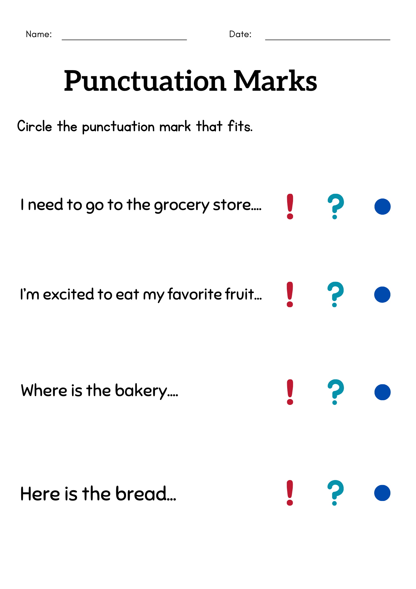 Punctuation Marks Worksheet For Grade 1 Or 2 Exclamation Mark Activity Made By Teachers Punctuation Marks Worksheet For Grade 1 Or 2 Exclamation Mark Activity Made By Teachers