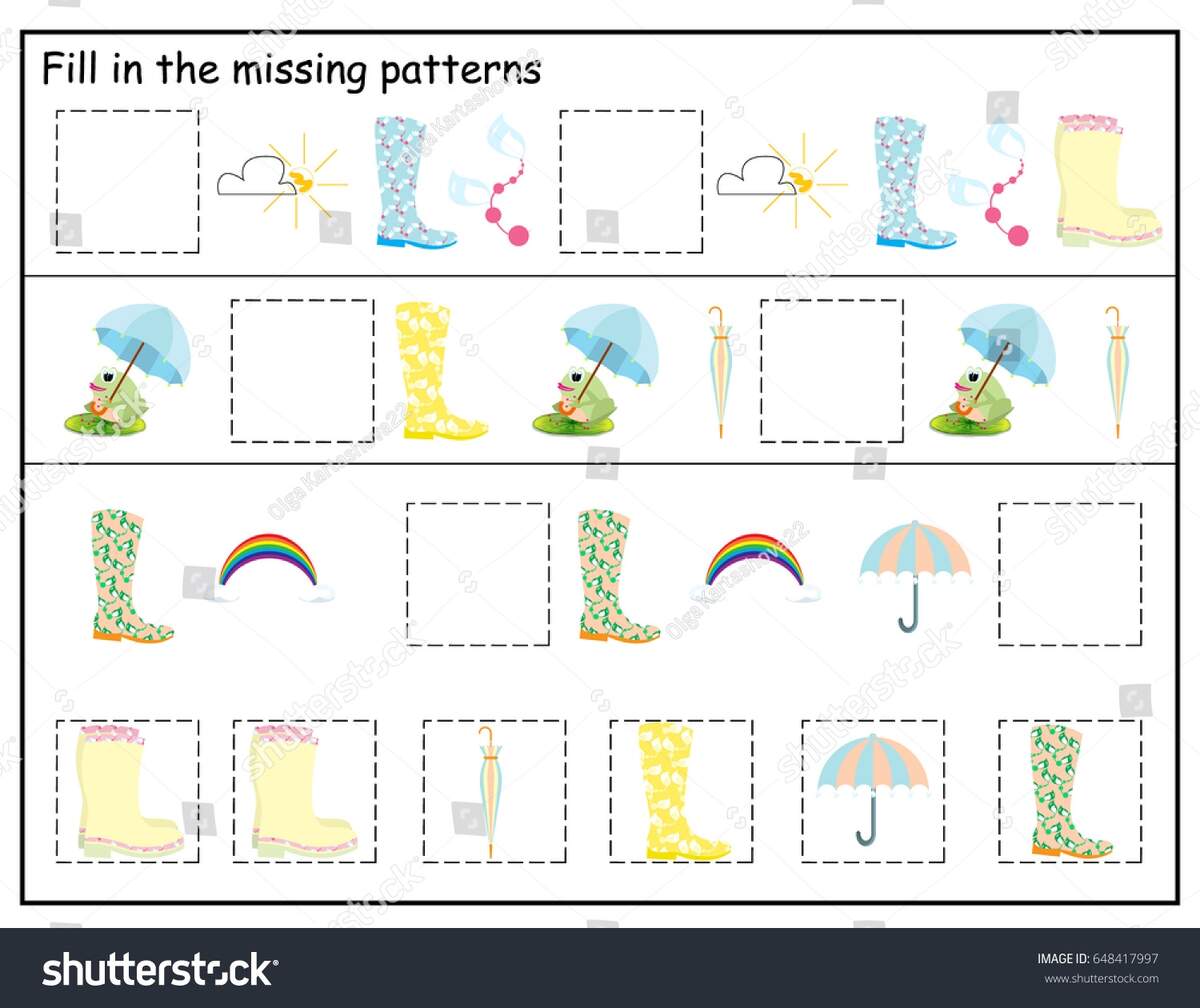 Rain Kids Printable Game Vector Illustration Stock Vector Royalty Free 648417997 Shutterstock Rain Coloring Pages Preschool Kindergarten First Grade Made By Teachers