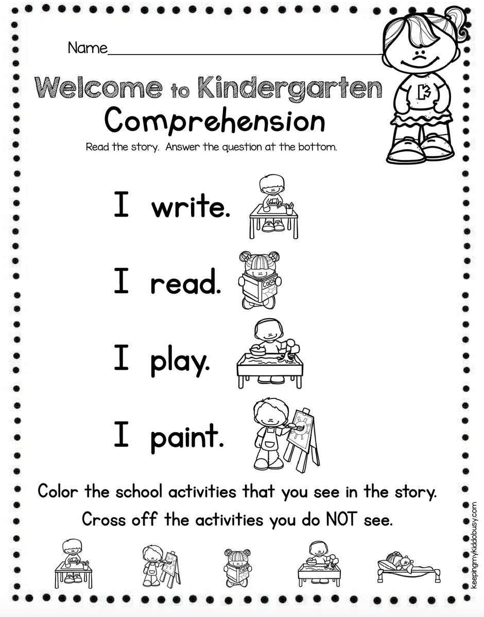 Reading And Writing Back To School In Kindergarten FREE Week Keeping My Kiddo Busy Reading And Writing Back To School In Kindergarten FREE Week Keeping My Kiddo Busy