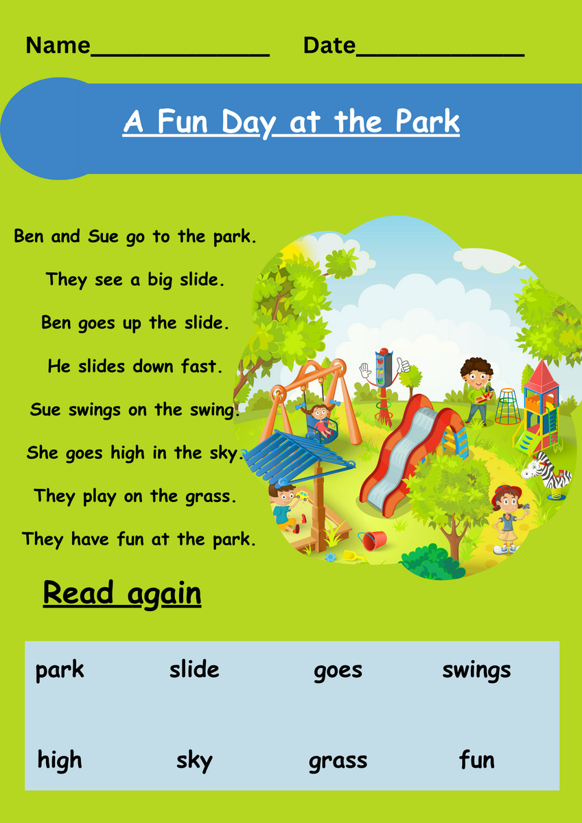 Reading Comprehension Passage For Kindergarten Level A Basic Level Free Reading Comprehension Passage For Kindergarten Level A Basic Level Free