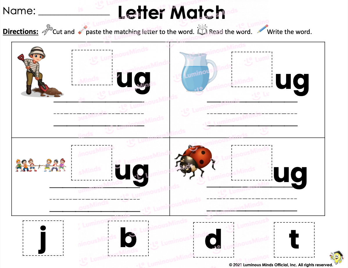 Reading Comprehension Worksheets Cut Paste With The Ug Family Reading Comprehension Worksheets Cut Paste With The Ug Family