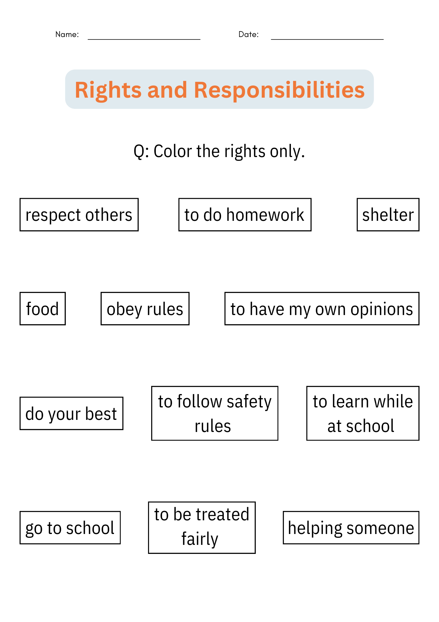 Rights And Responsibilities Of Citizens Activities Worksheets For Kindergarten Made By Teachers Being A Good Citizen Classroom Activities And Lesson Plans Mrs Bell The Crafty Counselor