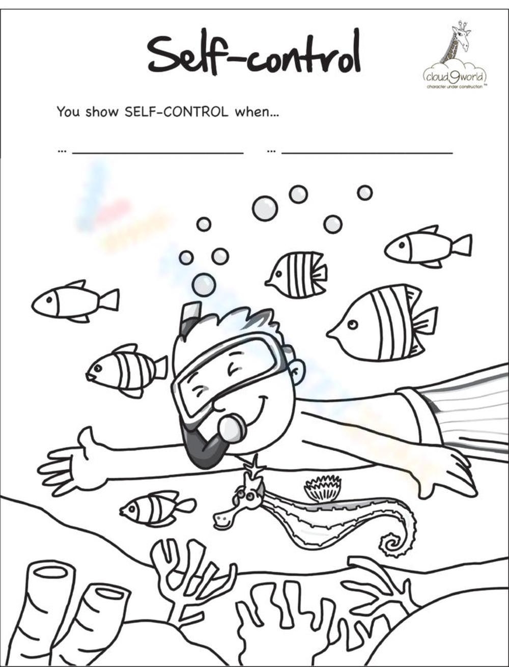 Self Control Worksheets Printable
