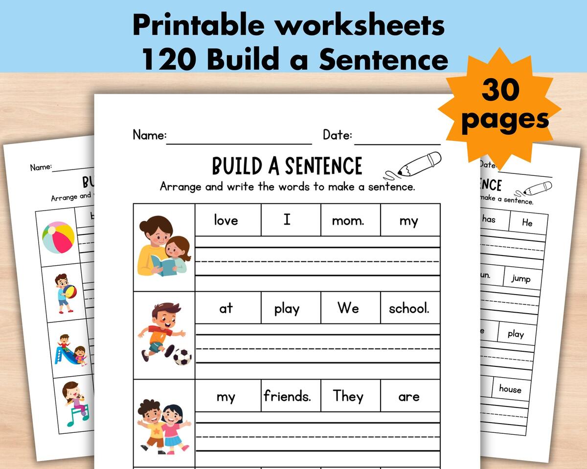 Sentence Building Etsy