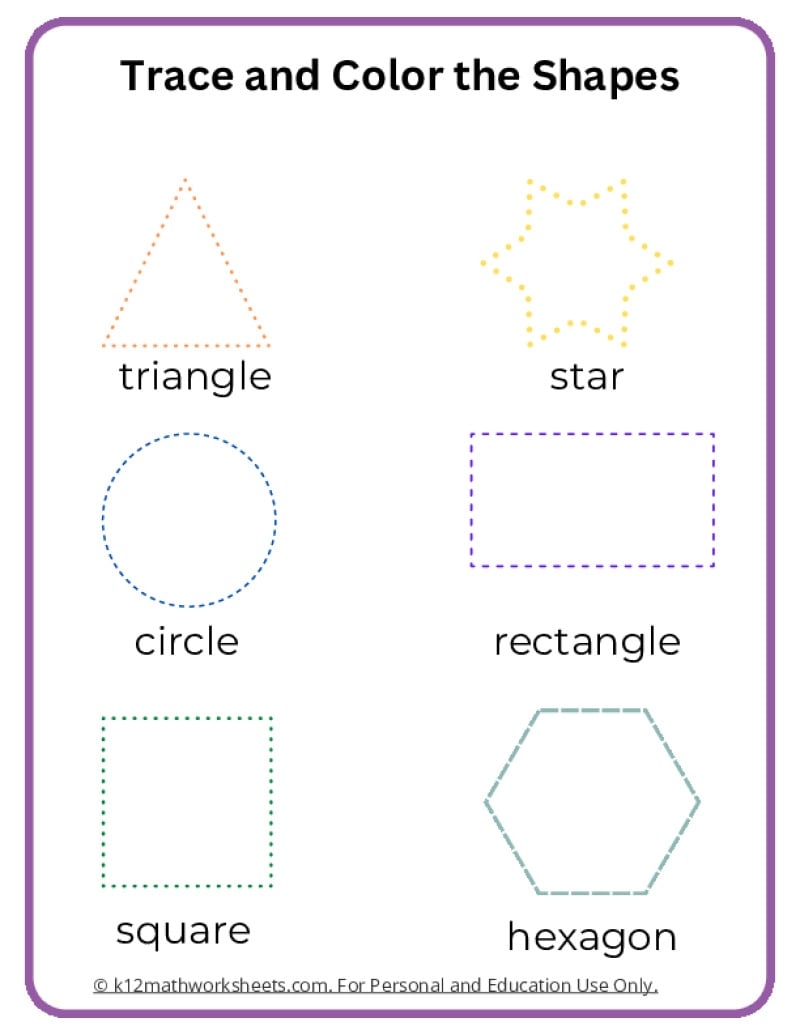 Shapes Worksheets