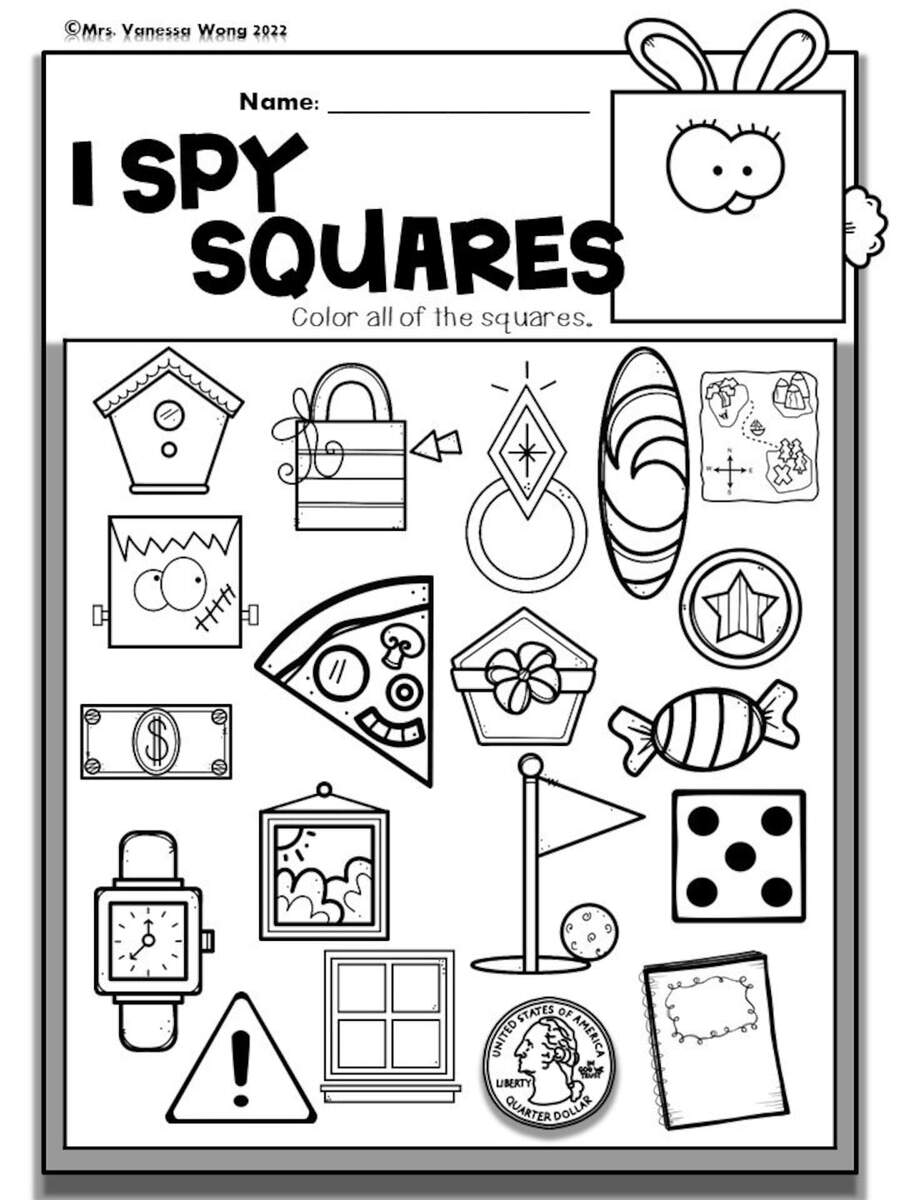 Shapes Worksheets Bundle Preschool Kindergarten Math Activity PDF Pattern Etsy Hong Kong