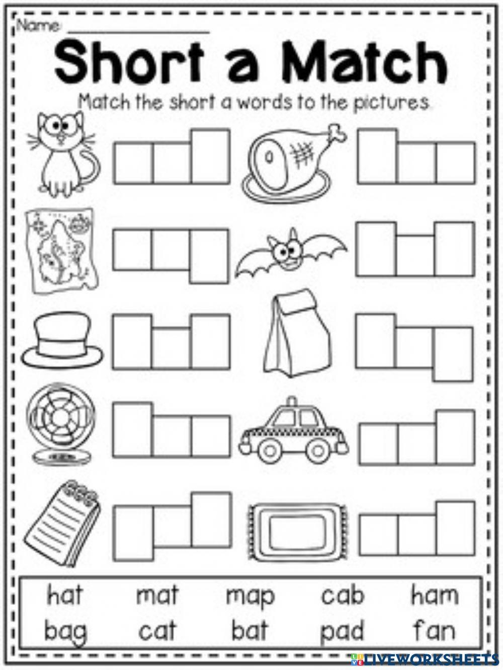 Short A Worksheets For Kindergarten Free PDF Worksheetspack Worksheets Library CVC Words Say And Write The CVC Words Phonics Worksheets Kindergarten Made By Teachers