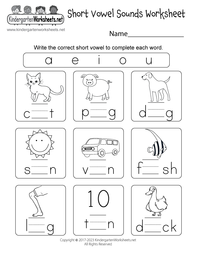 Short Vowel Sounds Worksheet Free Printable Digital PDF Phonics Worksheets Superstar Worksheets