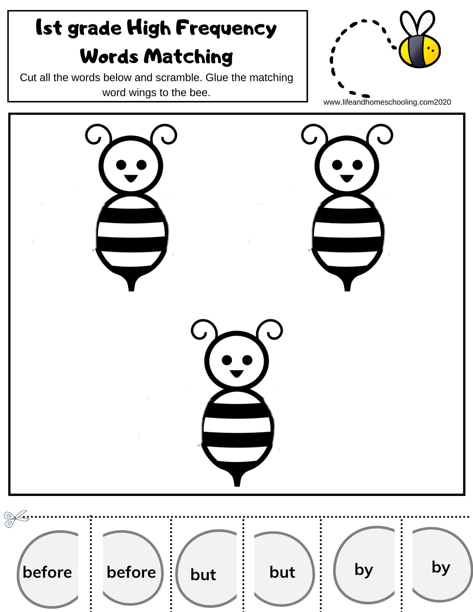 Sight Word Matching Activity Made By Teachers Sight Word Matching Activity Made By Teachers