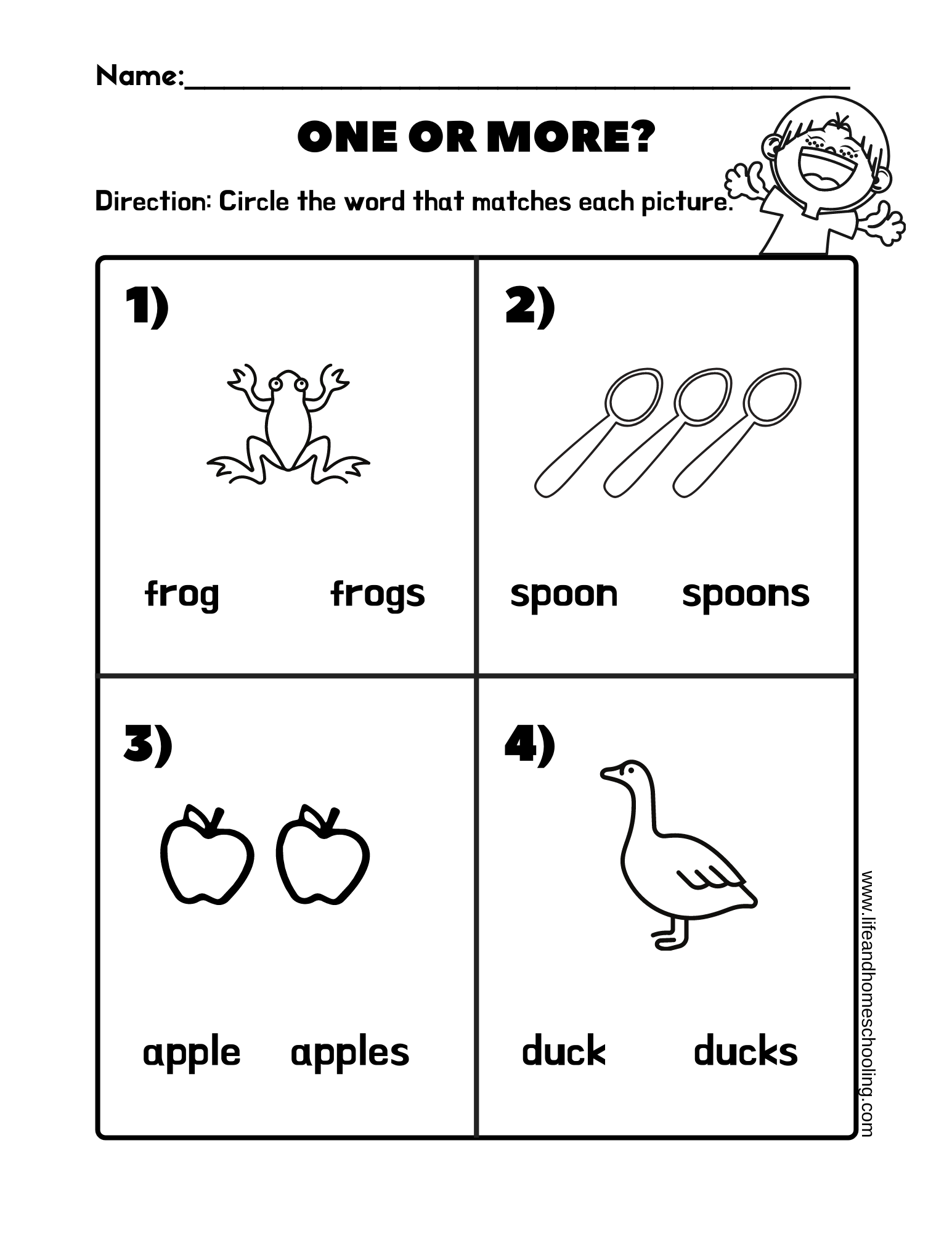 Singular Or Plural Made By Teachers 10 Printable Making Nouns Plural Worksheets 1st 3rd Grade ELA Worksheets Etsy