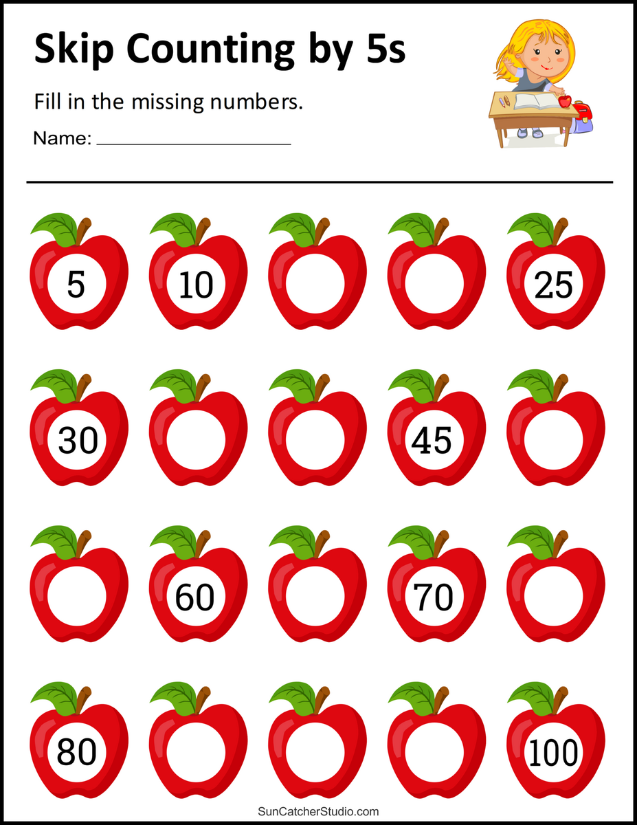 Skip Counting By 5 Worksheets