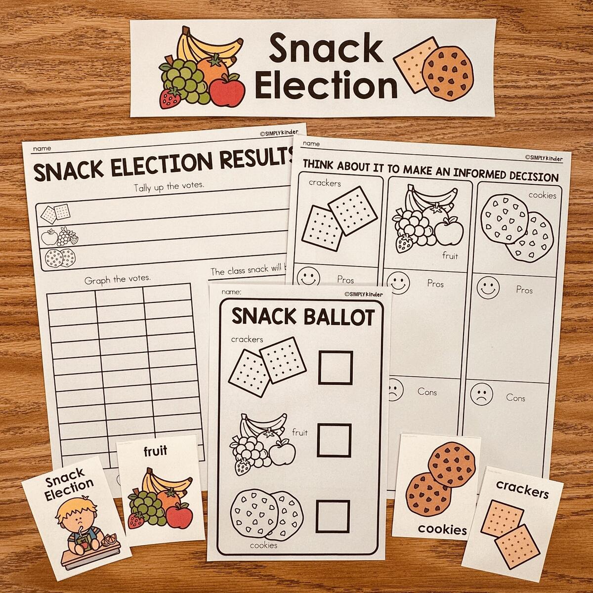 Snack Mock Election Simply Kinder Printable Membership Hands On Election Day Activities For Kindergarten And First Grade Natalie Lynn Kindergarten