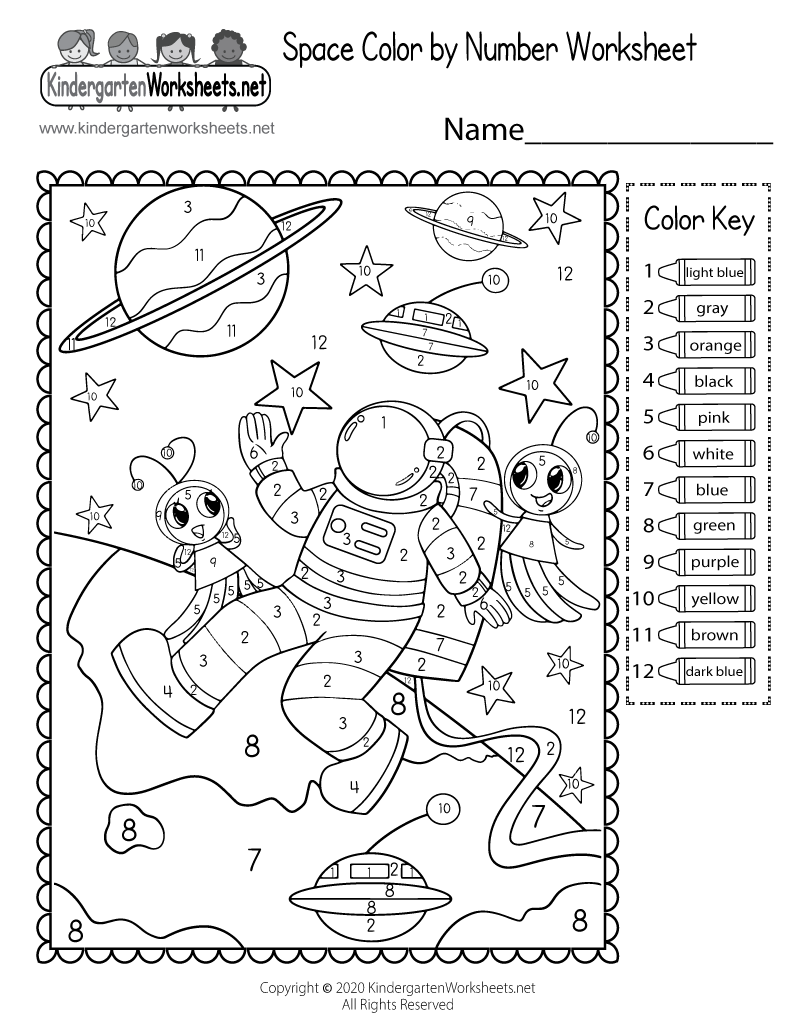 Free Printable Color By Number Worksheet