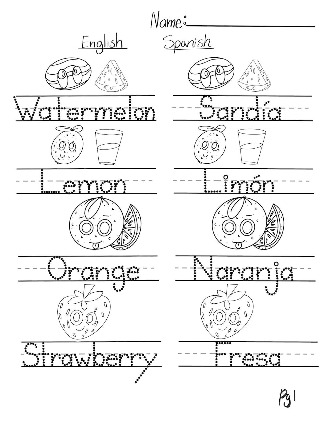 Spanish And English Language Learning Downloadable PDF Worksheets Kinder First Grade And Home School Etsy Spanish Numbers Worksheet Free Printable Digital PDF