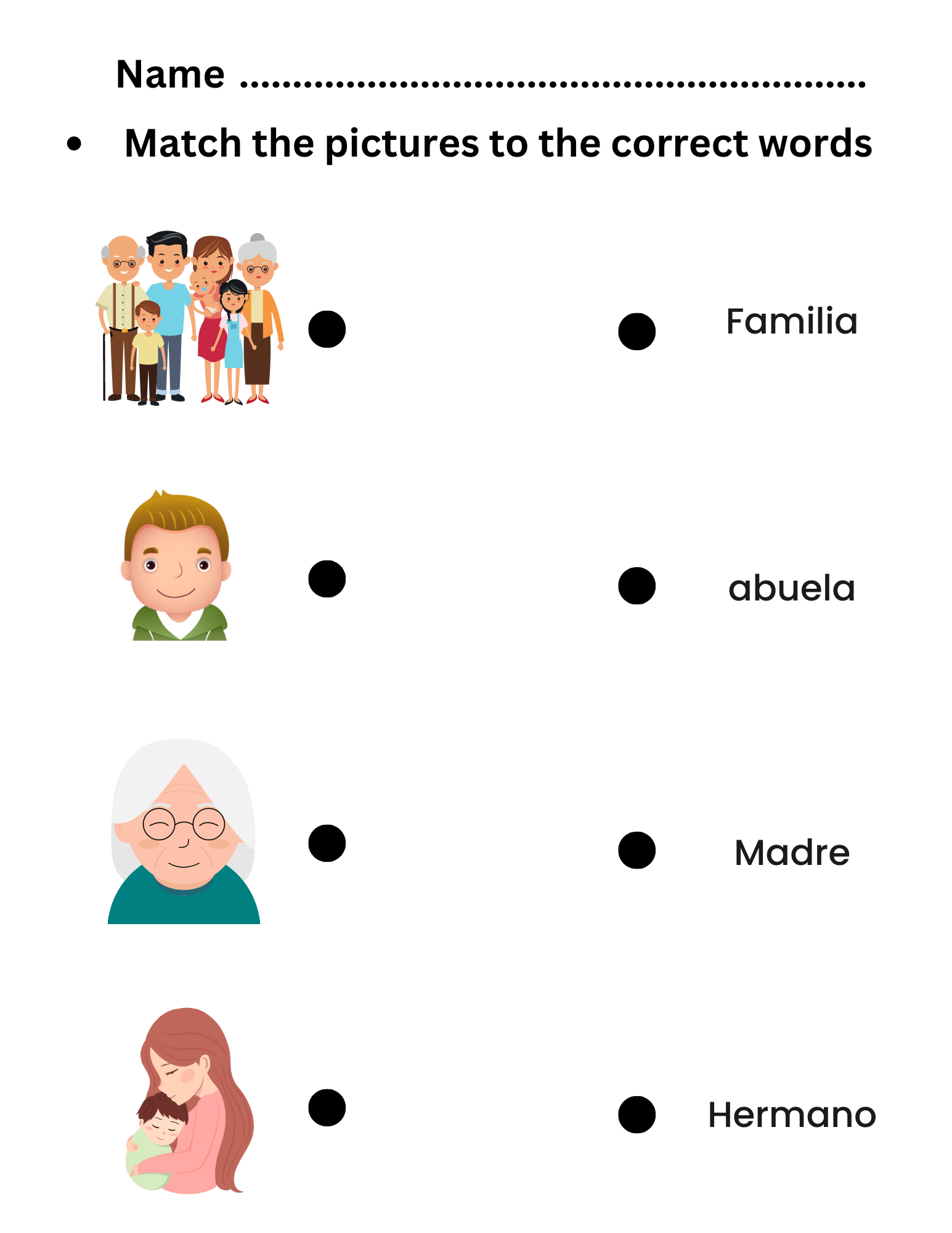 Spanish Family Members Flashcards Worksheets Vocab Activity Games For Kids Made By Teachers