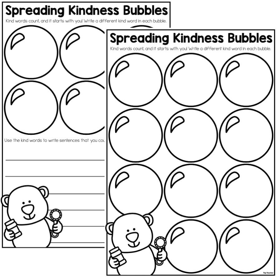 Free Kindness Worksheets Healing Home