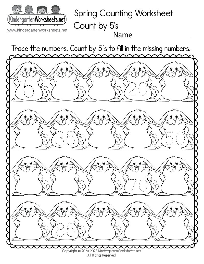 Number Worksheets Spring Made By Teachers