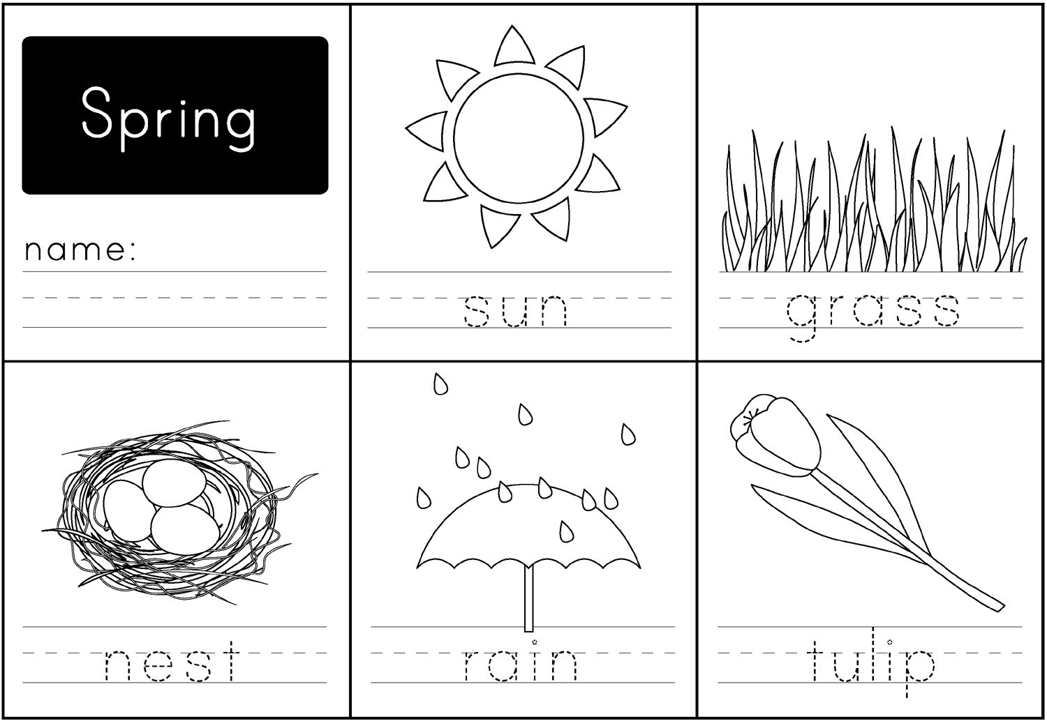 Spring Handwriting Printable Paging Supermom Spring Handwriting Printable Paging Supermom