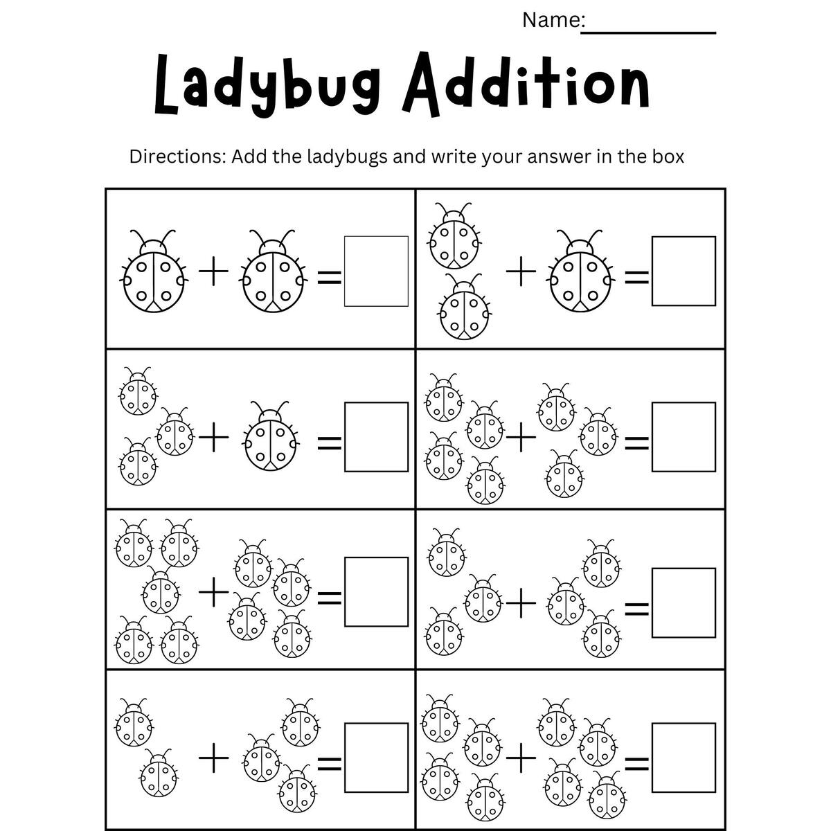 Spring Math Bundle Preschool Kindergarten Curriculum Worksheets Activities Etsy