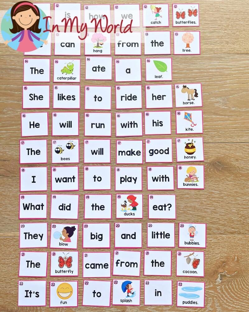 Spring Sentence Scramble With Cut And Paste Worksheets In My World Insects No Prep Activities Packet United Teaching