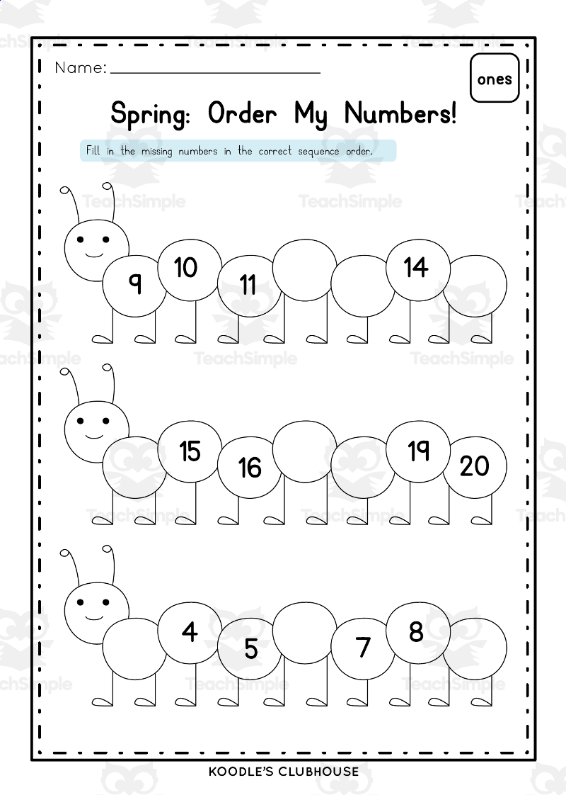 Spring Worksheets With Cut And Paste By Teach Simple