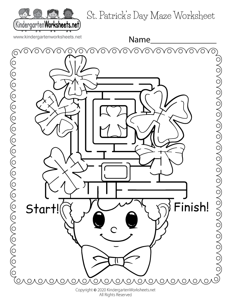 Free Printable St Patrick S Day Counting Worksheet