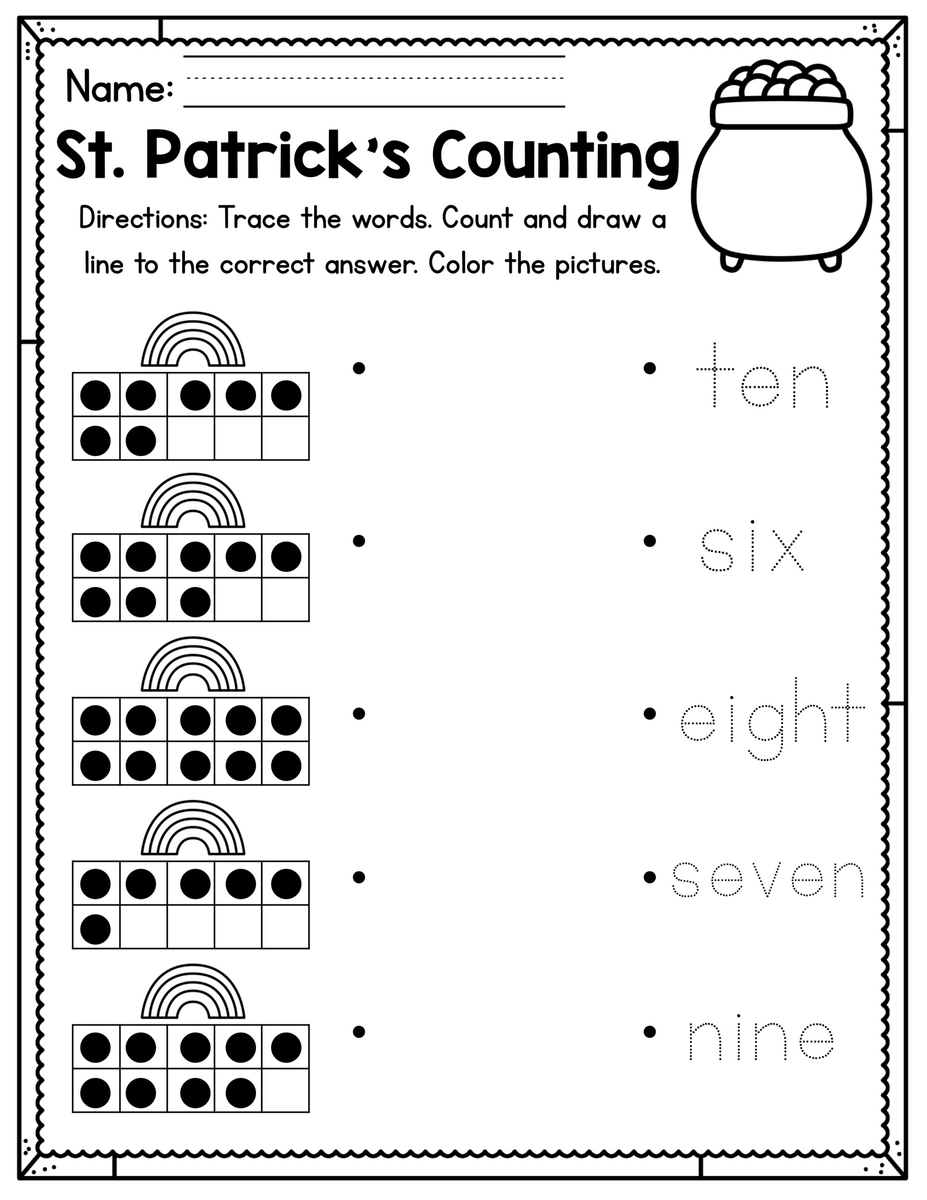 St Patrick S Day Activity Sheets Crafts By Amanda Free Printables