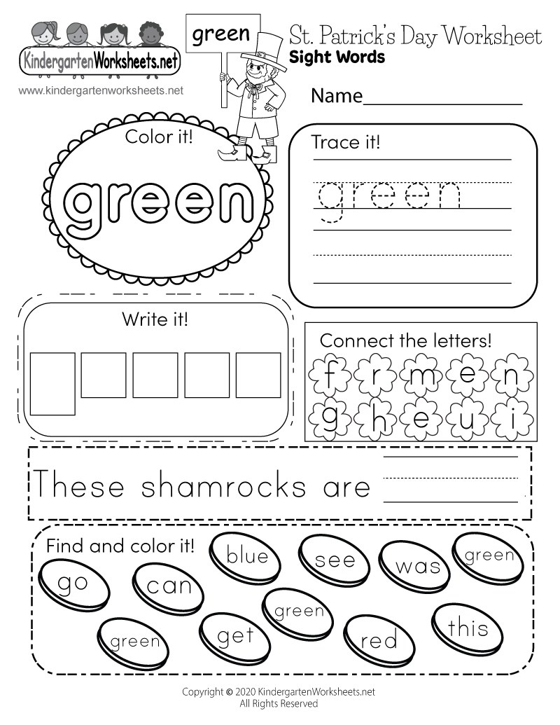 Illustrator Of Color Worksheet Green Stock Vector Illustration Of Educational Easy 139431271