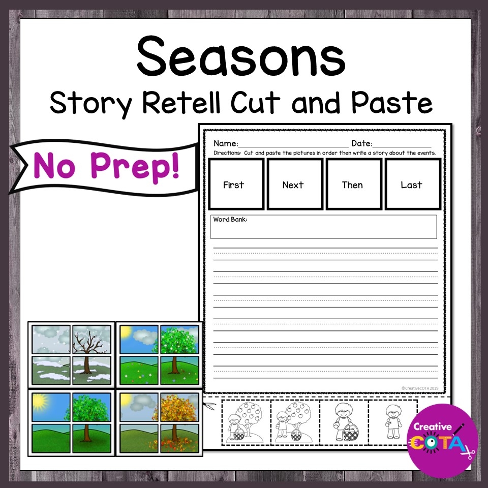 Free Sequencing Cut And Paste Worksheets The Keeper Of The Memories