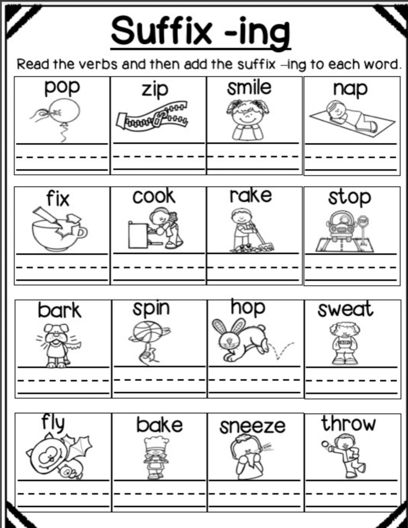 Suffix Ing Worksheets No Prep Made By Teachers Suffix Ing Worksheets No Prep Made By Teachers