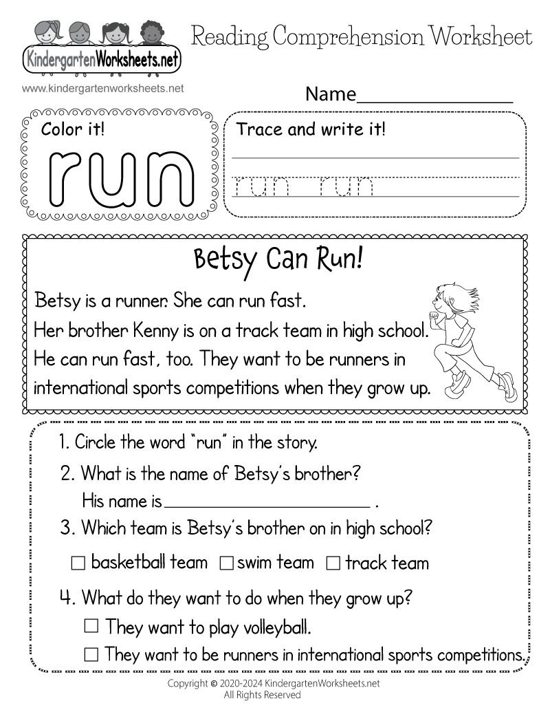 Summer Athletics Reading Worksheet Free Printable Digital PDF Summer Athletics Reading Worksheet Free Printable Digital PDF