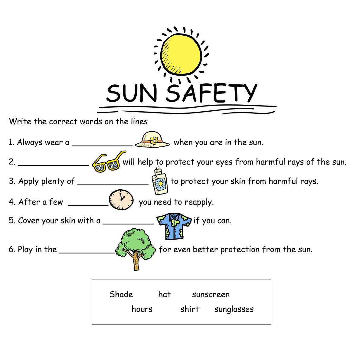Sun Worksheets 10 Free PDF Printables Printablee