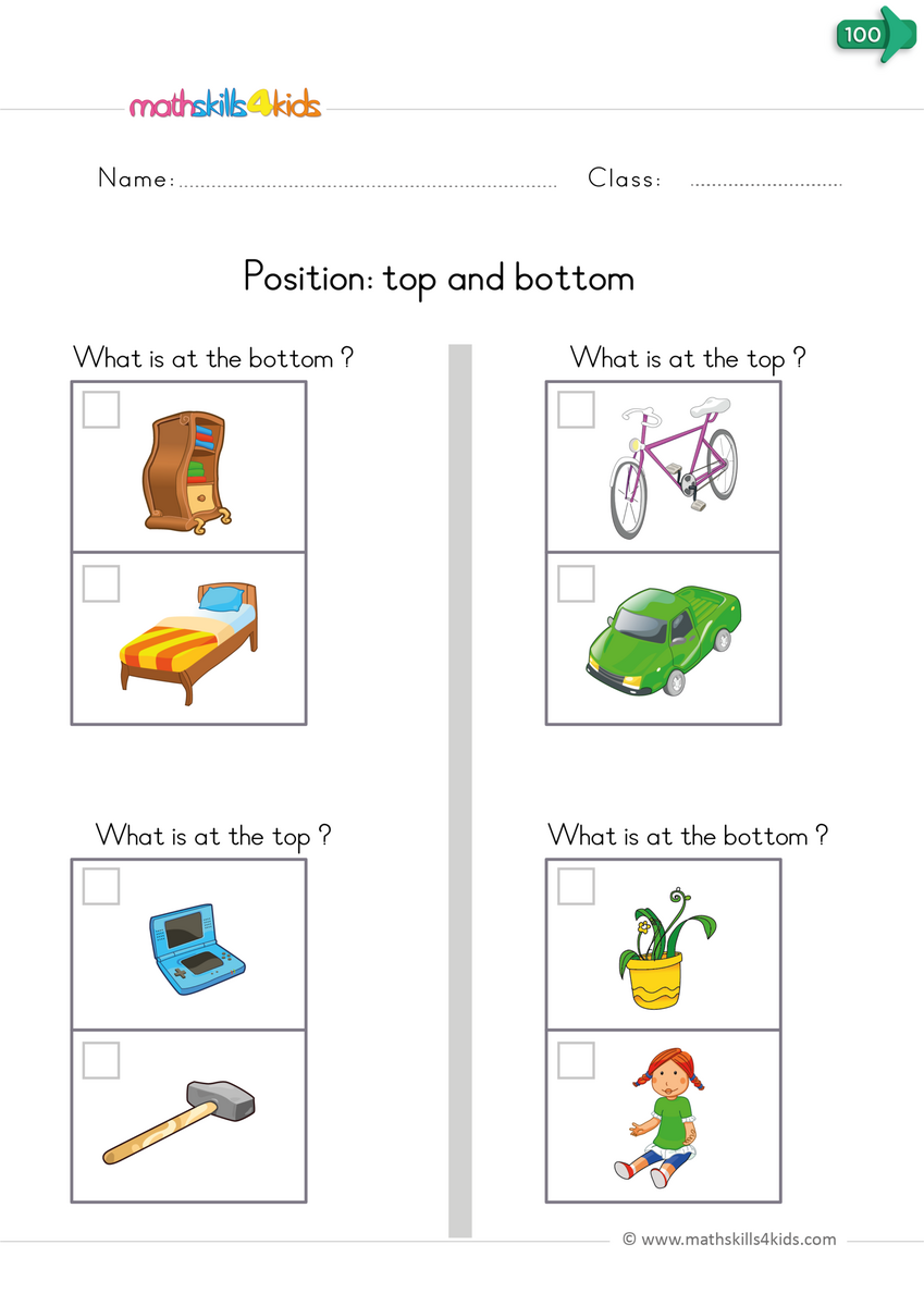 Teaching Positional Words To Kinders Worksheets And Activities Positional Words Pratice Worksheets Helloprintable
