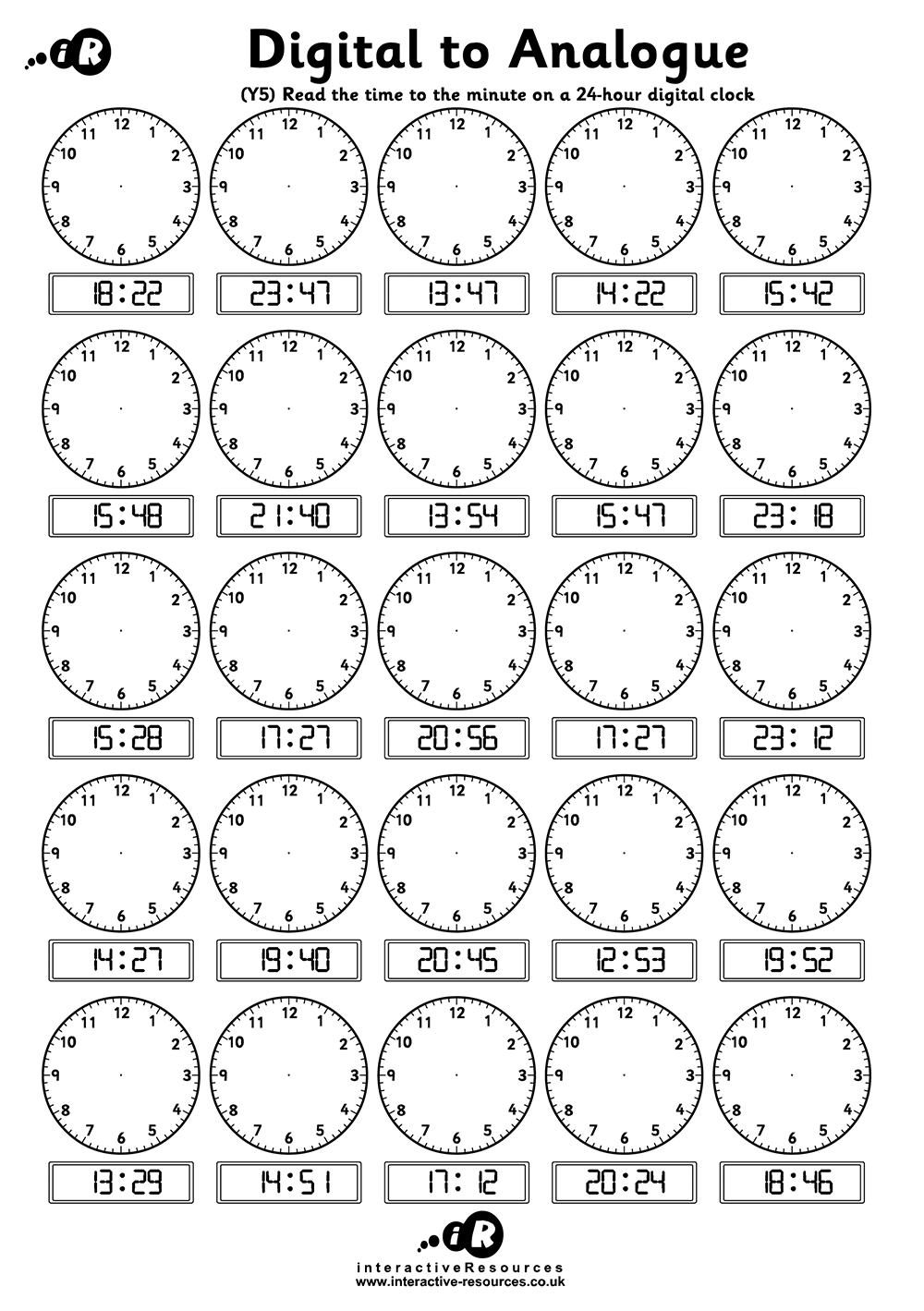 Teaching Time Free Telling Time Worksheets Teaching Time Free Telling Time Worksheets