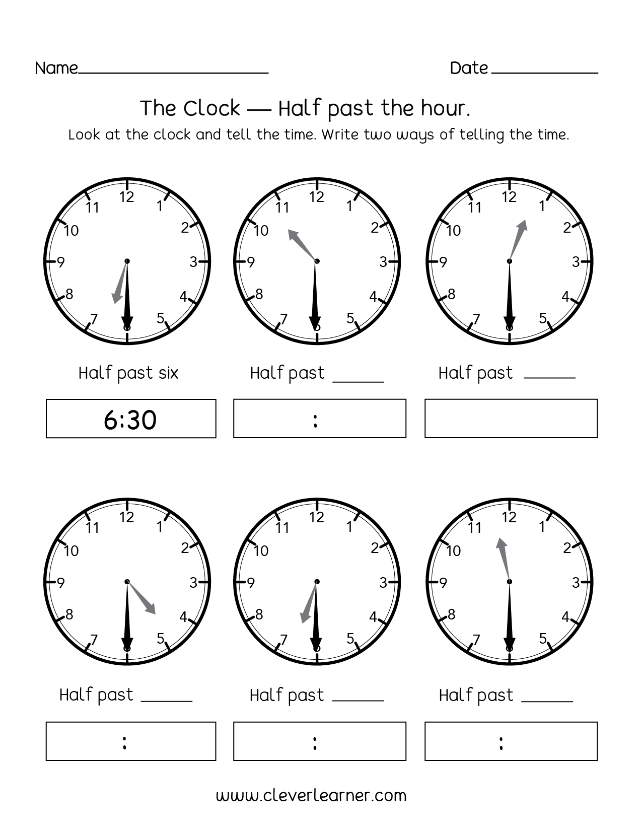 Free Telling Time First Grade Worksheets The Artisan Life