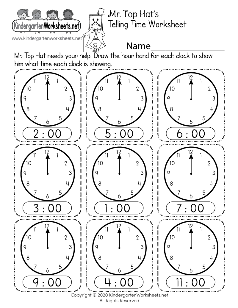 Telling Time Worksheet Free Printable Digital PDF Telling Time Worksheets