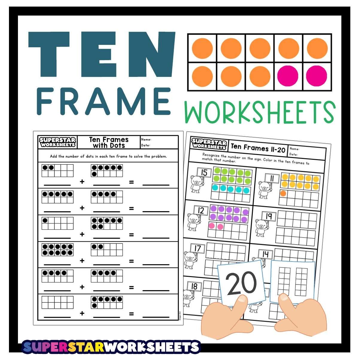 Ten Frames And Double Ten Frames Templates And Worksheets Helloprintable