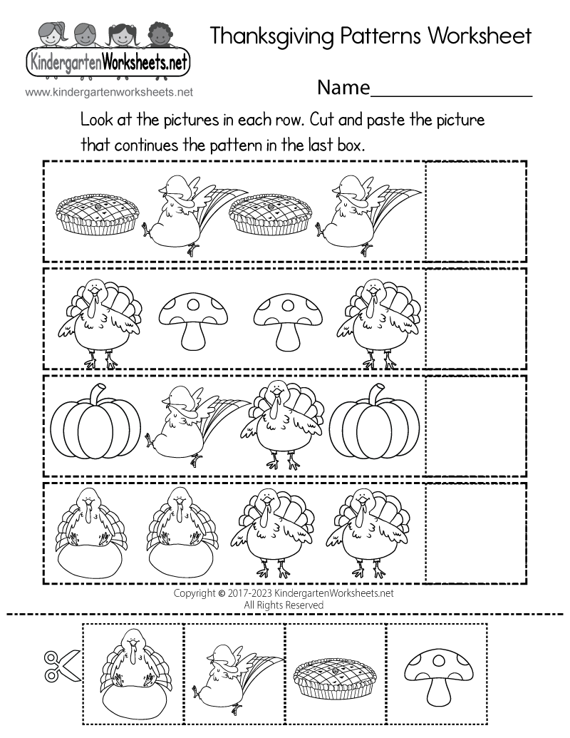 Thanksgiving Patterns Worksheet Free Printable Digital PDF Free Printable Thanksgiving Write The Vowels Worksheet