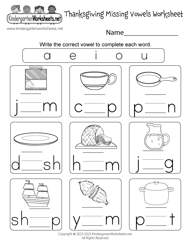 Thanksgiving Phonics Worksheet Free Printable Digital PDF Thanksgiving Phonics Worksheet Free Printable Digital PDF