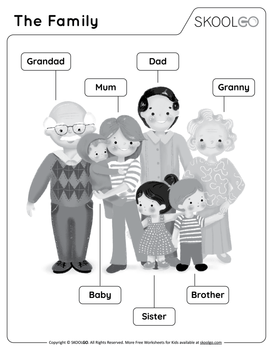 Family Members Worksheets The Teaching Aunt