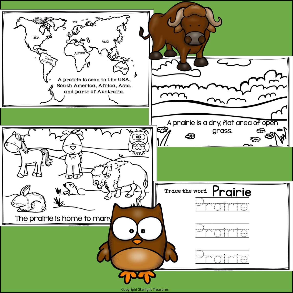 The Prairie Mini Book For Early Readers Prairie Animals Classful