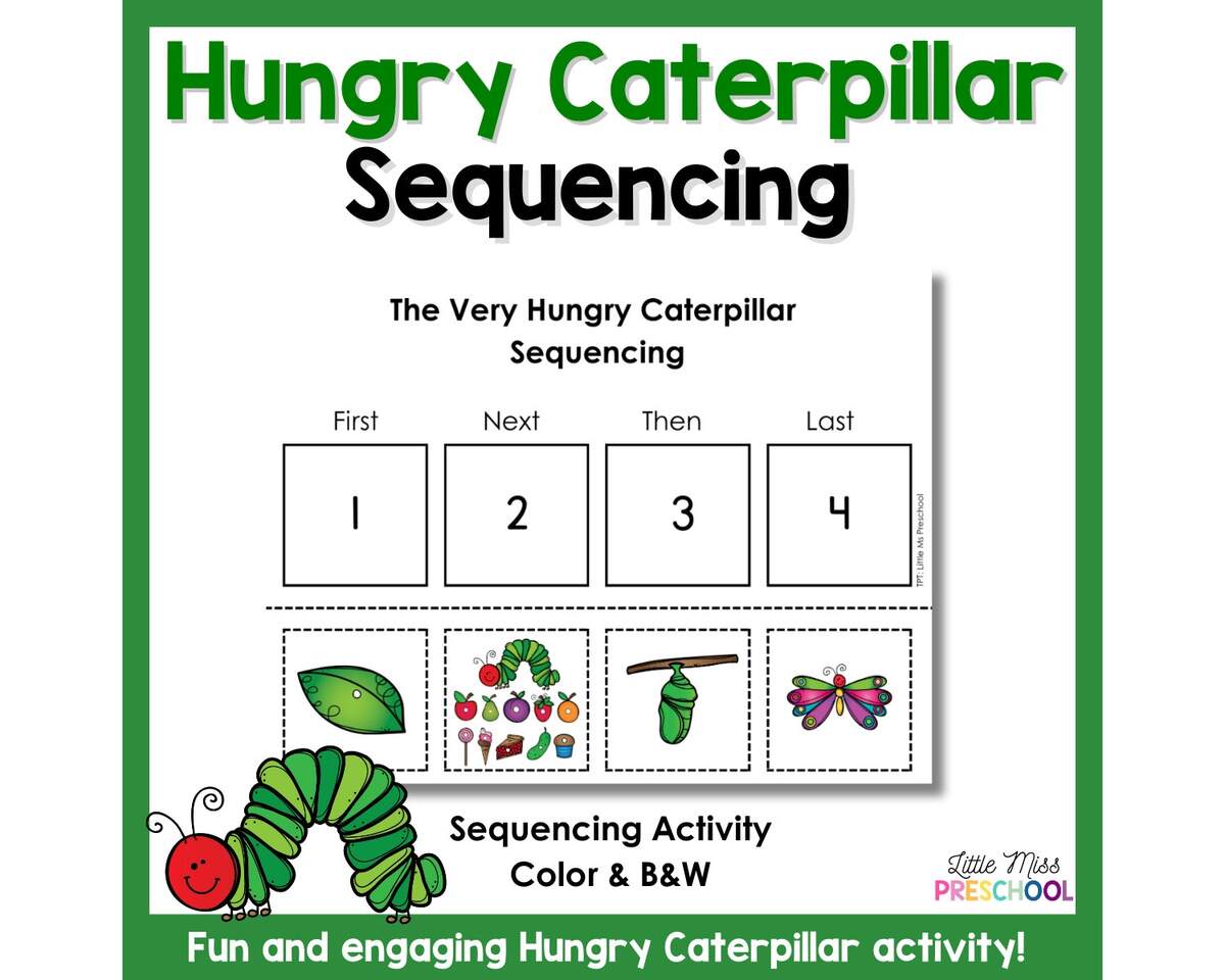 The Very Hungry Caterpillar Sequencing Activity Etsy The Very Hungry Caterpillar Sequencing Activity Etsy