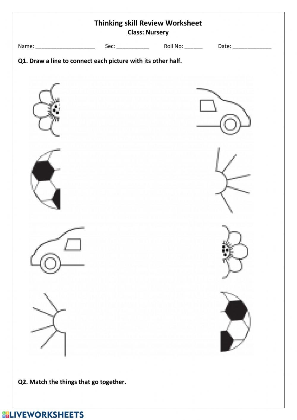 Thinking Skill Worksheet Worksheet Worksheets Library