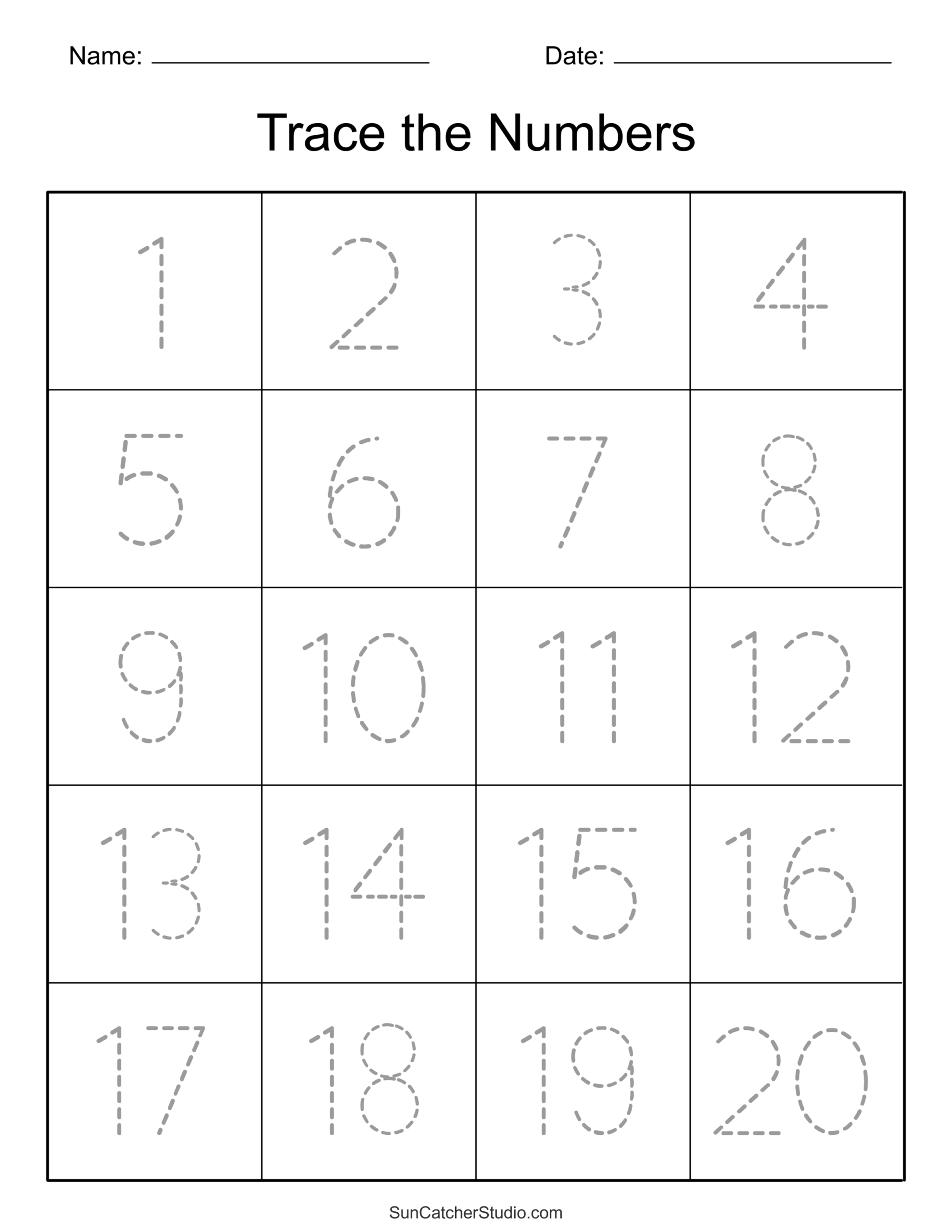 Tracing Numbers Free Printable Practice PDF Worksheets Free Printables Lettering SVG Files Tools Apps Circles Tracing Worksheet Free Printable KidsNex