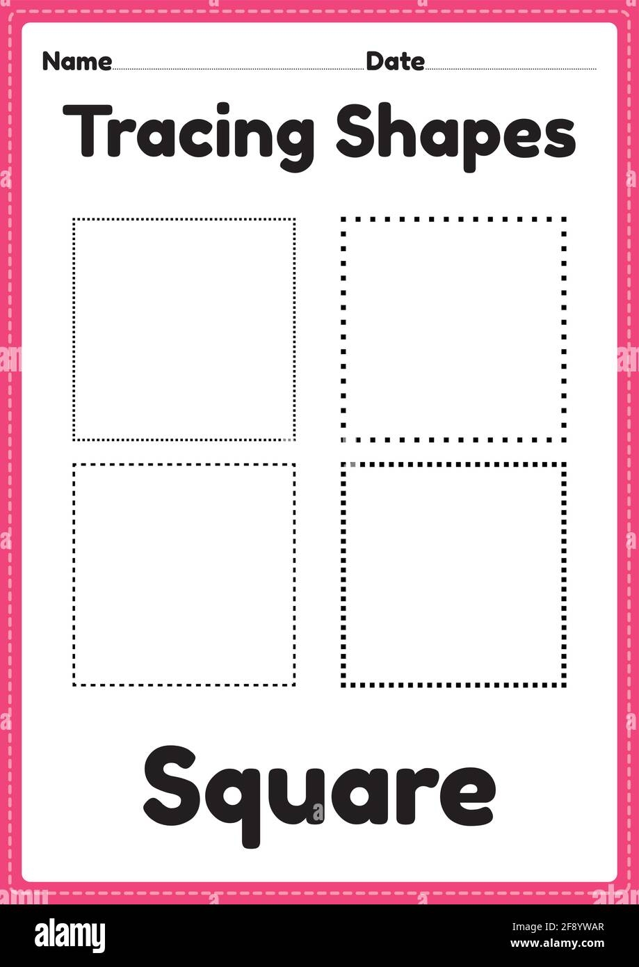 Tracing Square Shapes Worksheet For Kindergarten And Preschool Kids For Handwriting Practice And Educational Activities In A Printable Page Stock Vector Image Art Alamy Tracing Square Shapes Worksheet For Kindergarten And Preschool Kids For Handwriting Practice And Educational Activities In A Printable Page Stock Vector Image Art Alamy