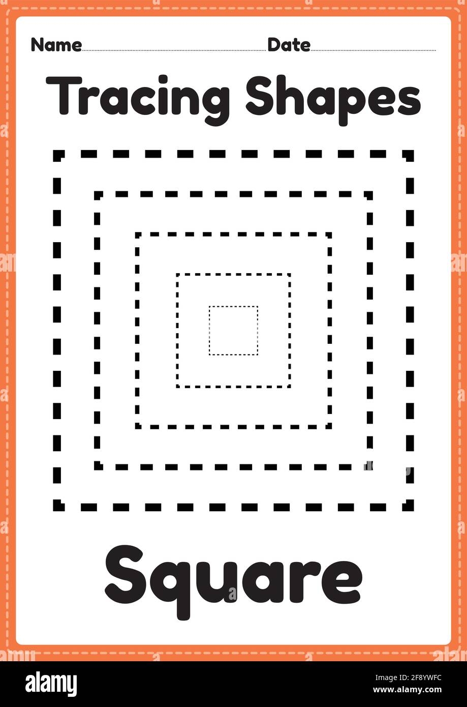 Tracing Square Shapes Worksheet For Kindergarten Hi Res Stock Photography And Images Alamy Tracing Square Shapes Worksheet For Kindergarten Hi Res Stock Photography And Images Alamy