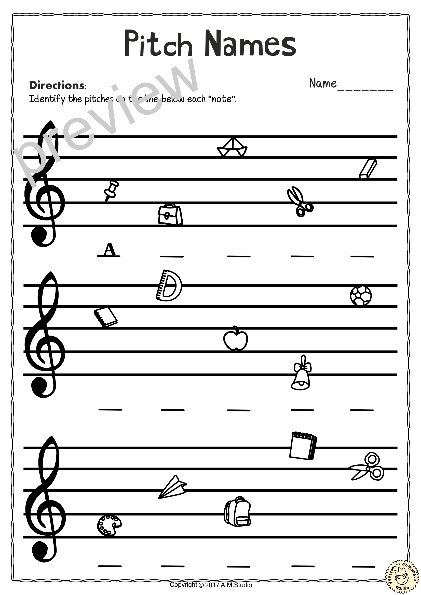 Treble Clef Note Name Worksheets Back To School Made By Teachers Treble Clef Note Name Worksheets Back To School Made By Teachers